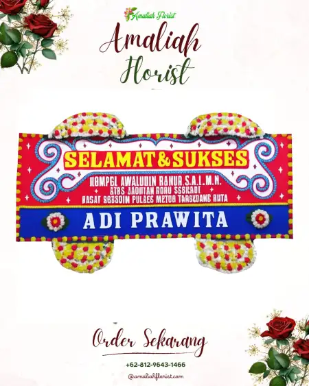 Papan Bunga Ucapan Selamat Wangen